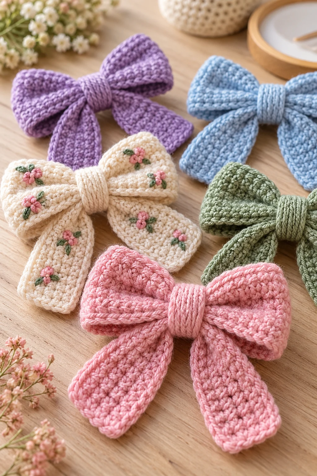 Quick Crochet Bows for Hair and Accessories — quick crochet style outfit