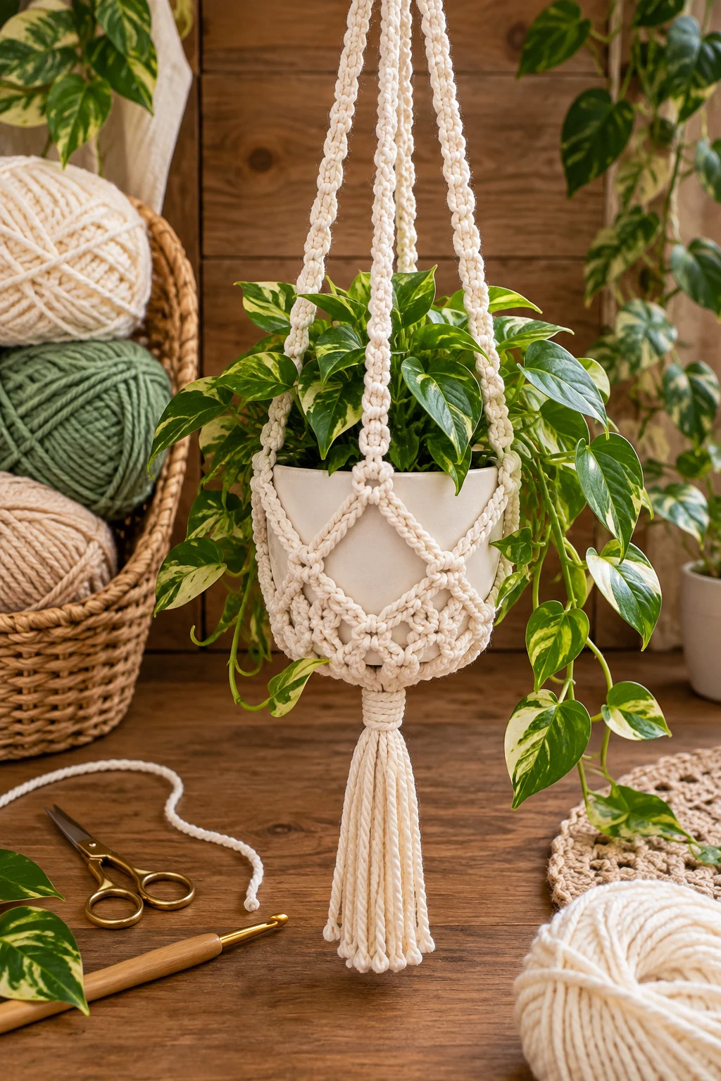 Quick Crochet Plant Hanger — quick crochet patterns style outfit