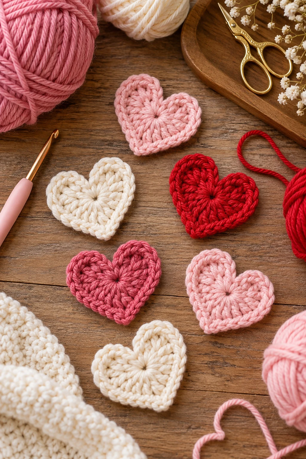 Mini Heart Appliqué — quick crochet patterns style outfit