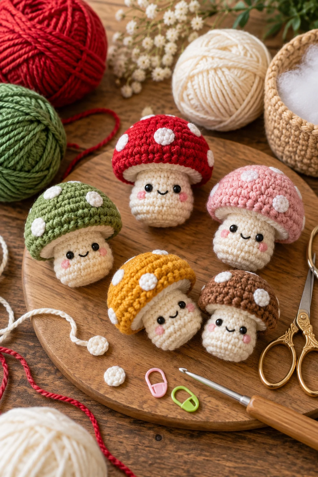 Tiny Mushroom Amigurumi — quick crochet patterns style outfit