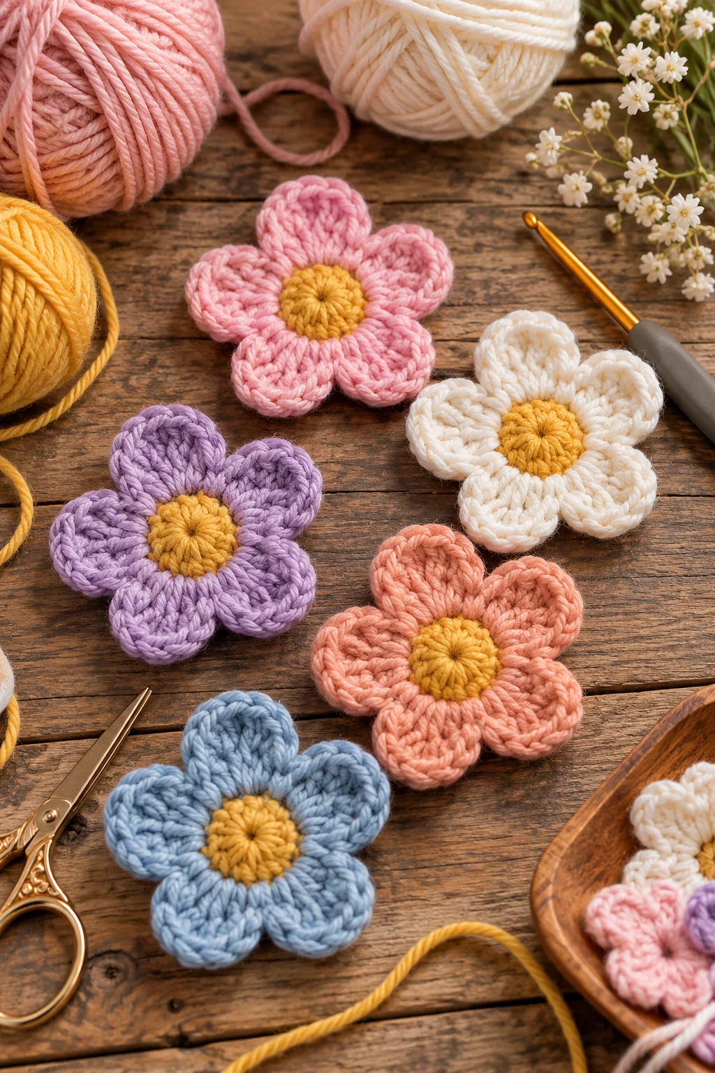 Simple Crochet Flower — quick crochet patterns style outfit