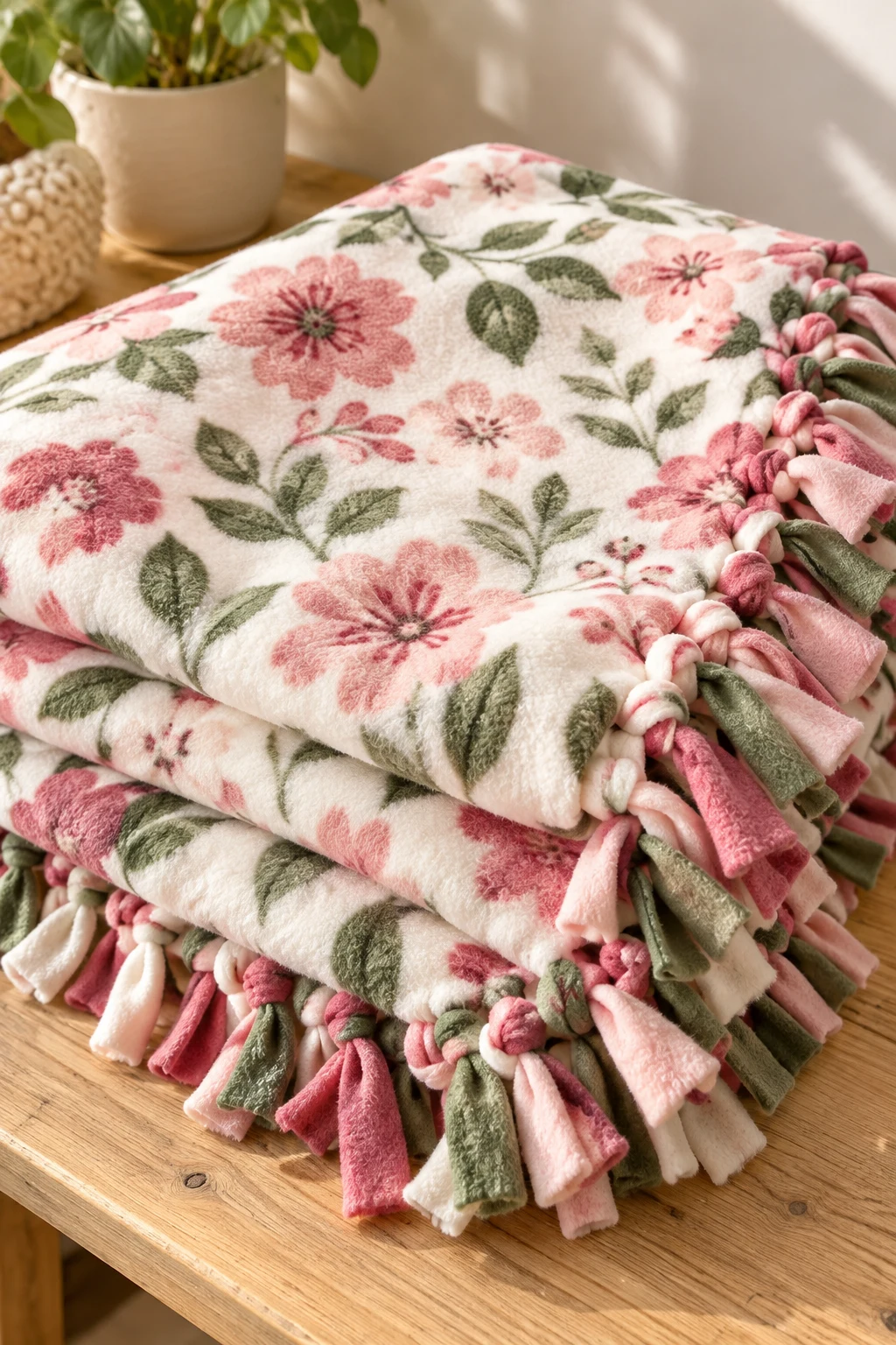 A No-Sew Fleece Blanket — quick diy gifts style outfit