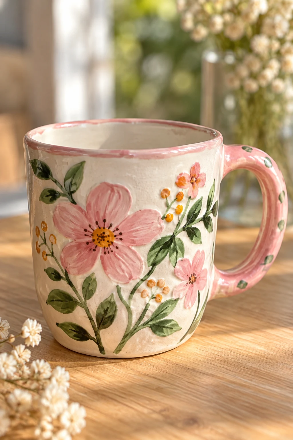 A Painted Ceramic Mug — quick diy gifts style outfit