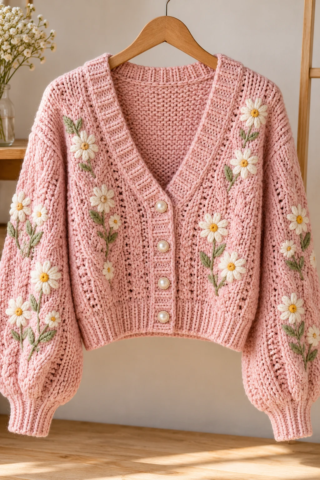 Pastel Cardigan and High-Waisted Jeans — really cute outfits