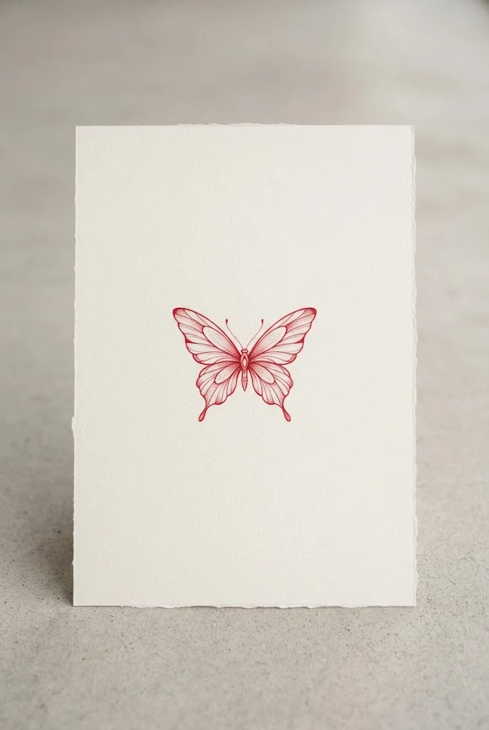 Subtle Small Red Ink Butterfly Tattoo Ideas — red ink butterfly tattoo style outfit