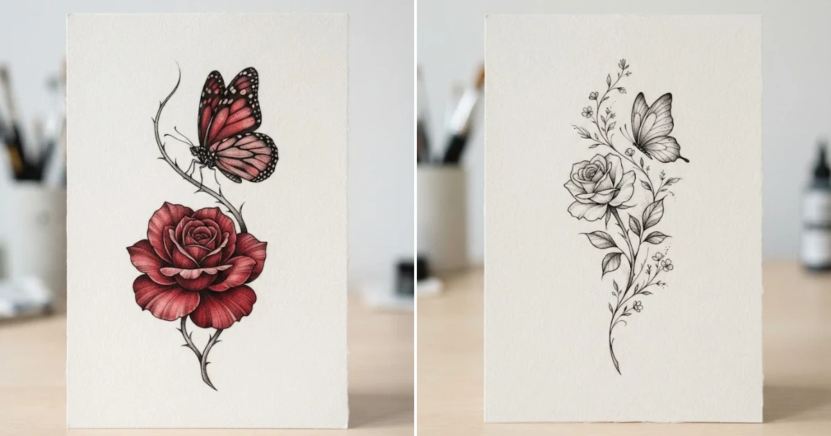 Rose and butterfly tattoo forearm: 15 Best Tattoo rose and butterfly tattoo forearm
