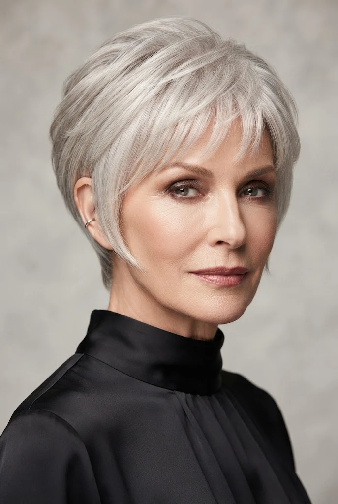 The Piecey Pixie-Bob (Bixie) — short hairstyles for older women style outfit