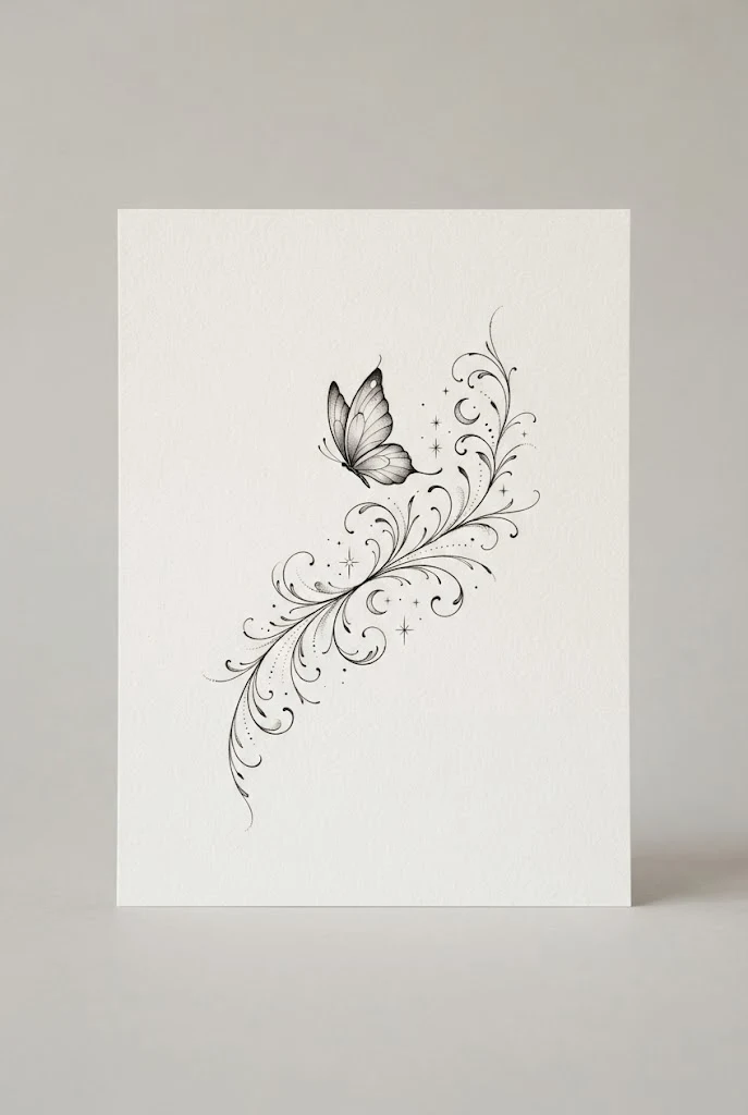 Dainty Behind-the-Shoulder Accent — shoulder butterfly tattoo style outfit