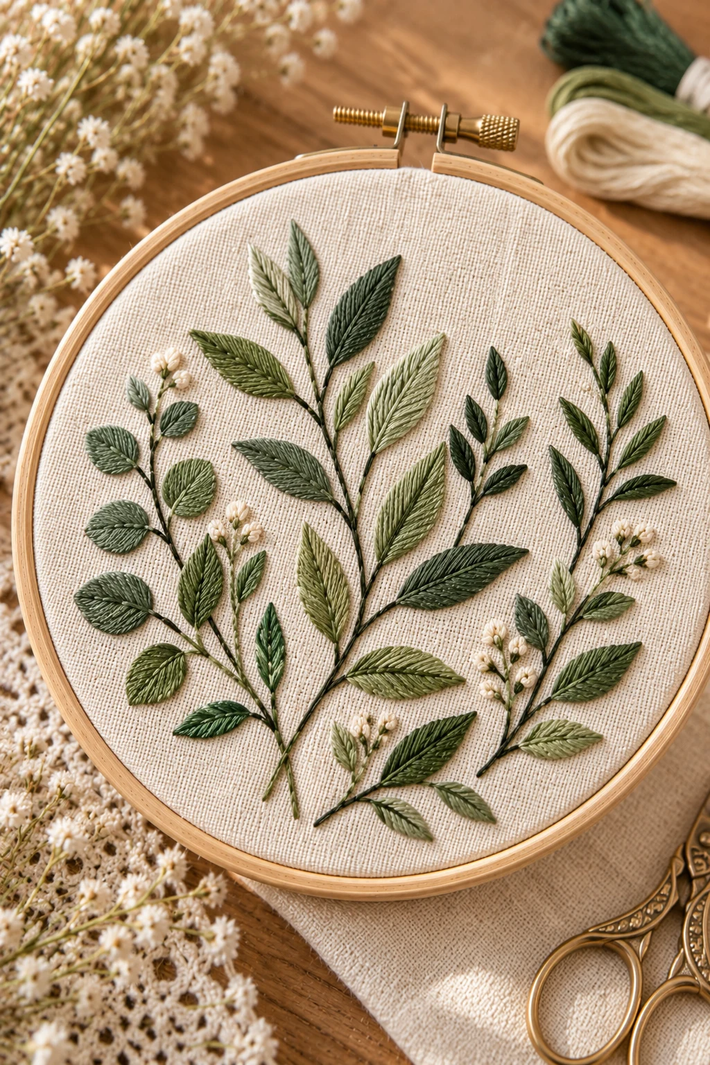 Simple Hand Embroidery Patterns: Botanical Leaves — simple hand embroidery patterns style outfit