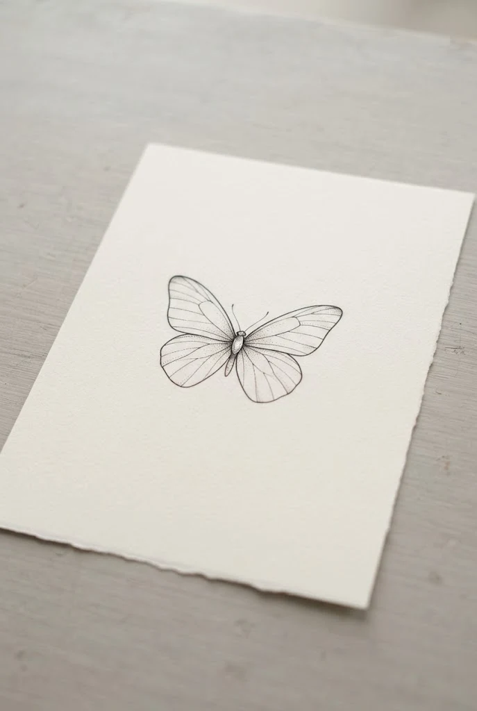 Minimalist Single Butterfly Tattoo On Arm — single butterfly tattoo style outfit