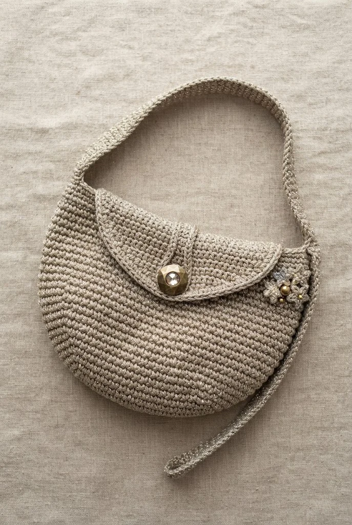 Dusted Glitter Glam Sling Bag Crochet Free Pattern — sling bag crochet free pattern
