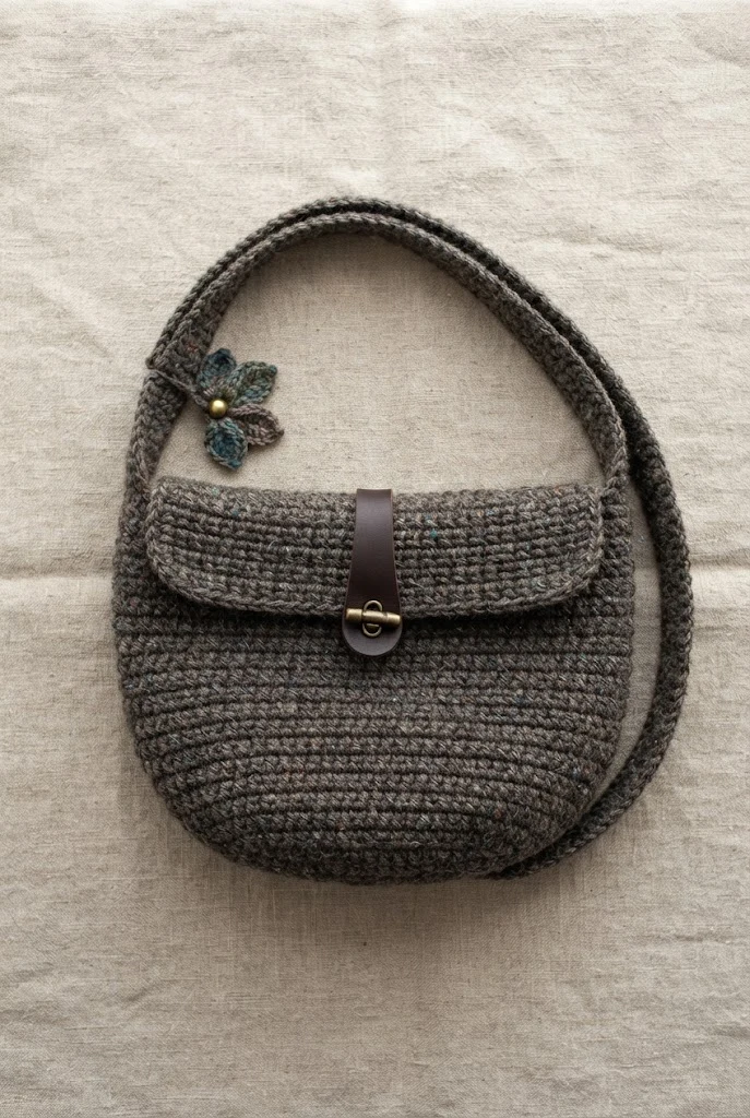 Dapper Tweed Urban Sling Bag Crochet Free Pattern — sling bag crochet free pattern