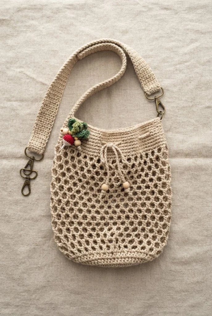 Mesh Farmer's Market Sling Bag Crochet Free Pattern — sling bag crochet free pattern