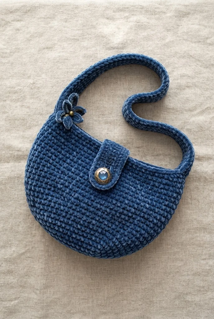 Velvet Luxury Evening Sling Bag Crochet Free Pattern — sling bag crochet free pattern