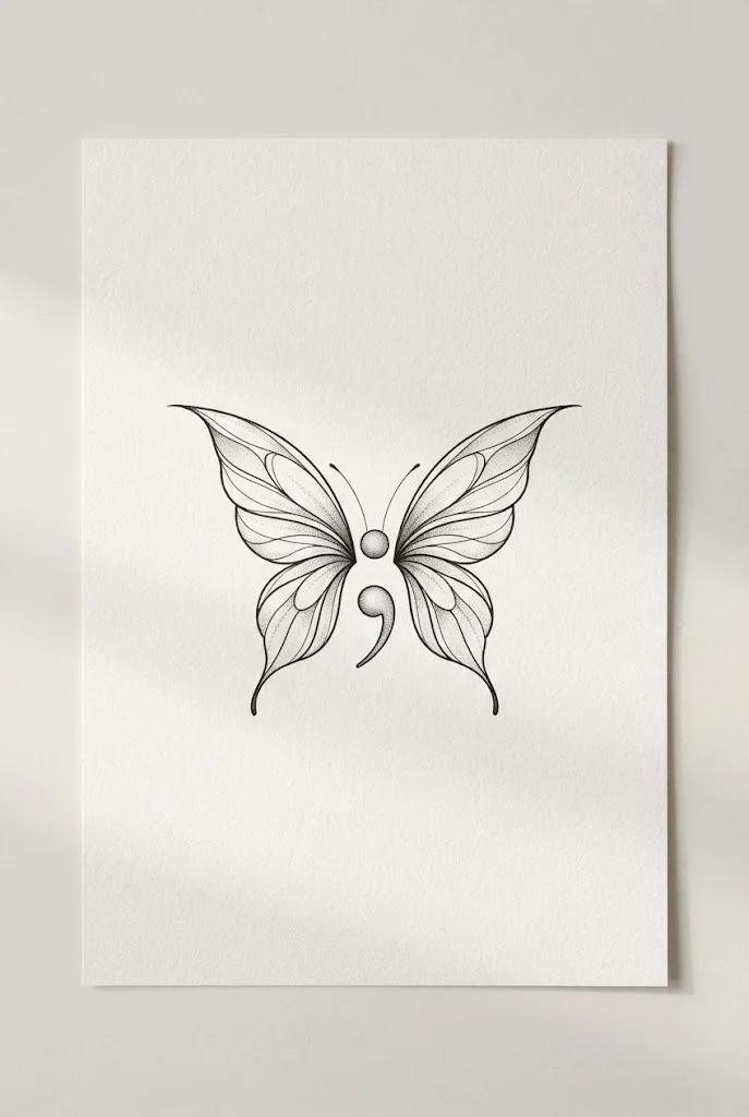 Subtle Collarbone Contour Butterfly — small butterfly semicolon tattoo style outfit