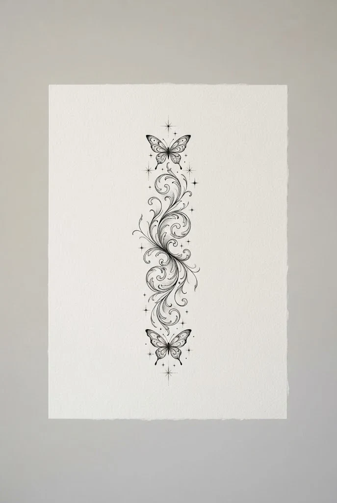 Meaningful Spine Sparkle — small butterfly tattoo ideas style outfit
