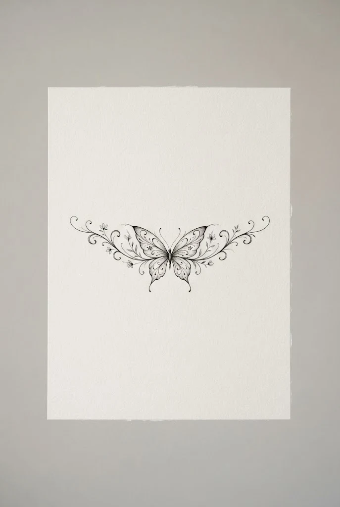 Collarbone Contour — small butterfly tattoo ideas style outfit