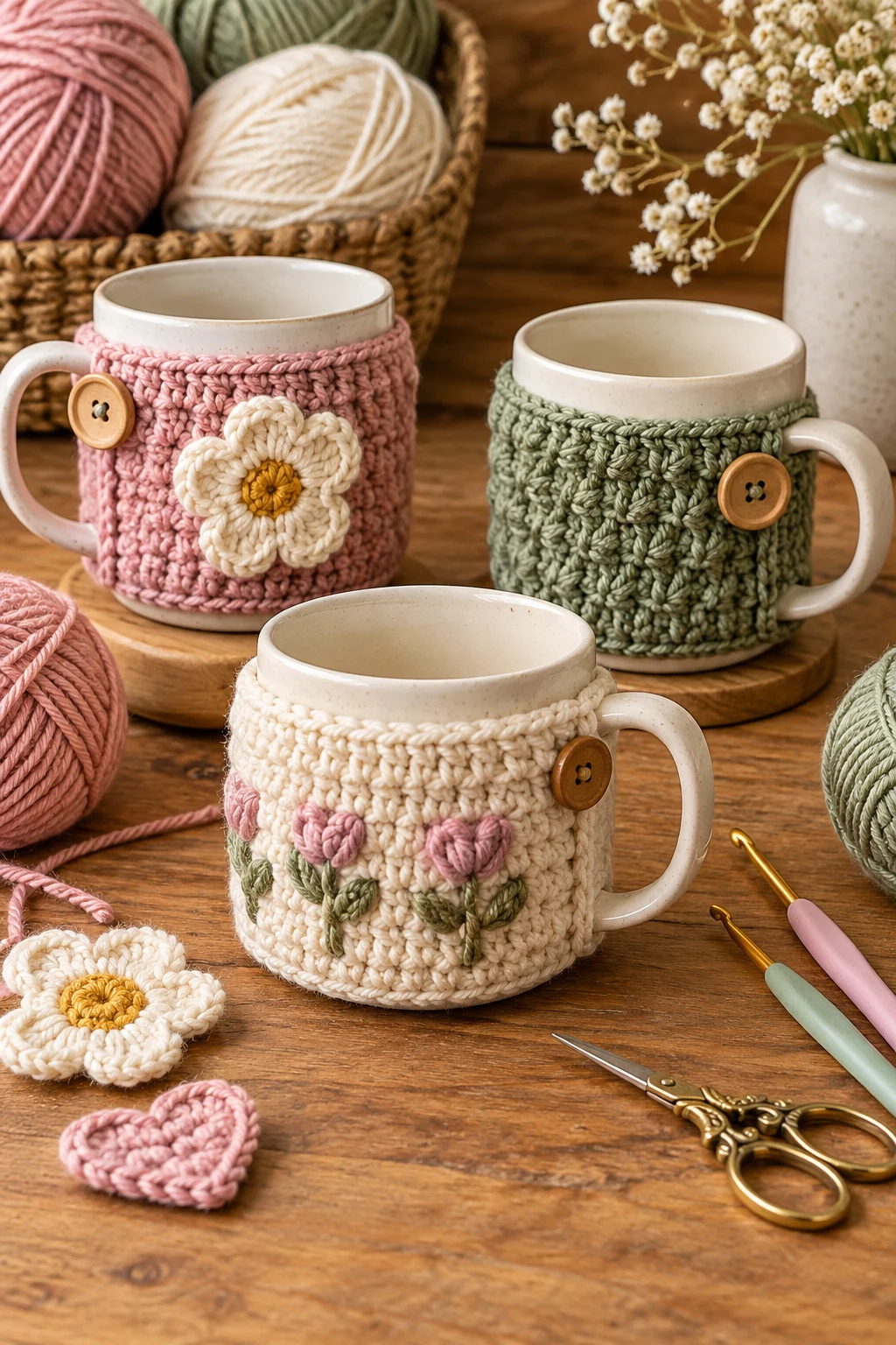 Crochet Mug Sleeves — small crochet projects style outfit