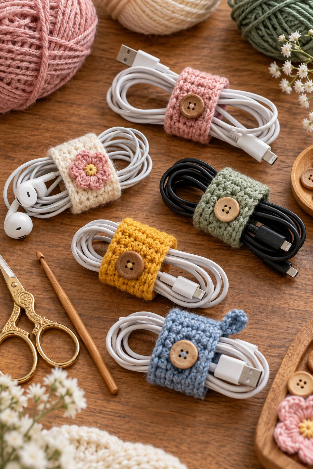 Crochet Cable Keepers — small crochet projects style outfit