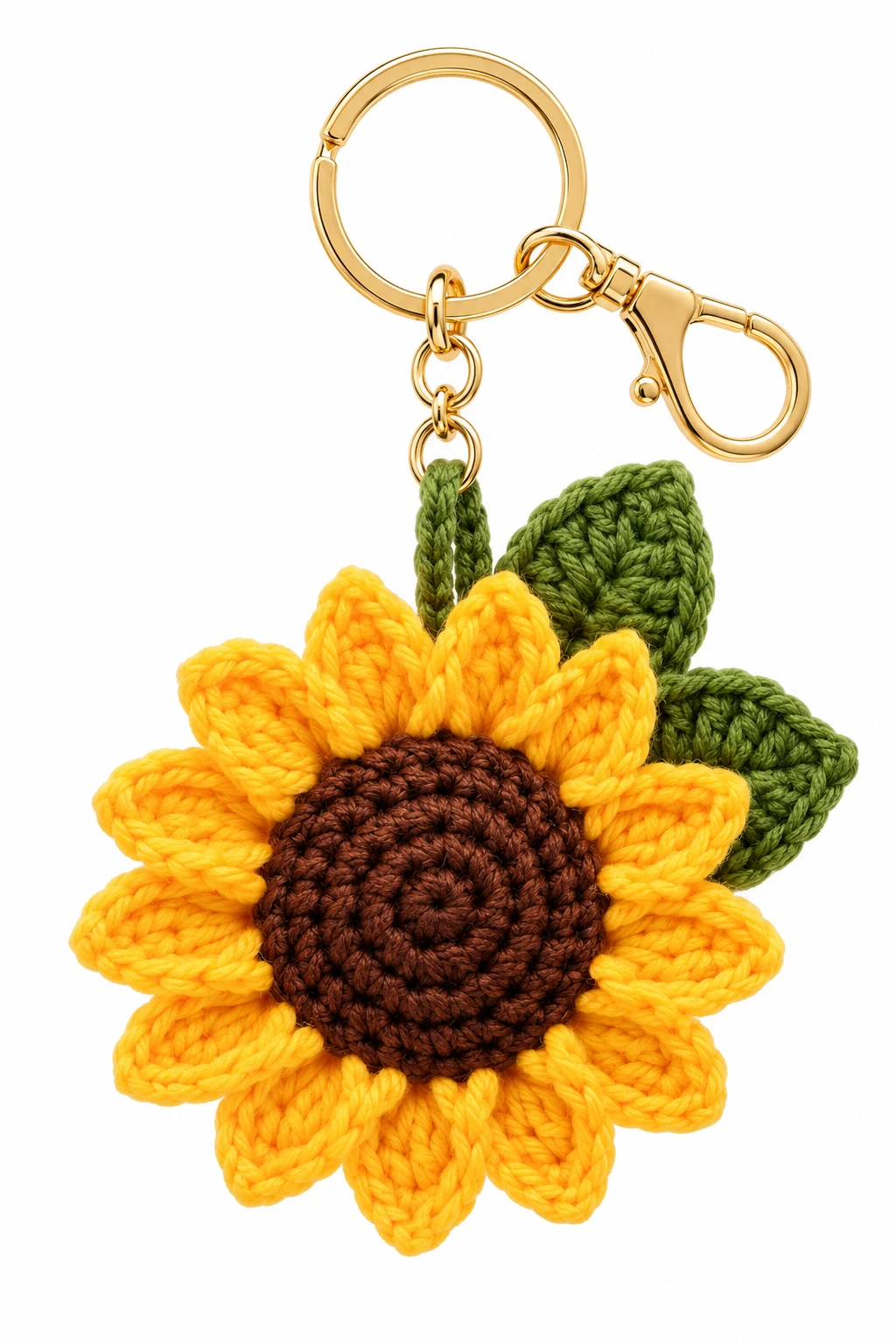 Shop: sunflower keychain crochet pattern