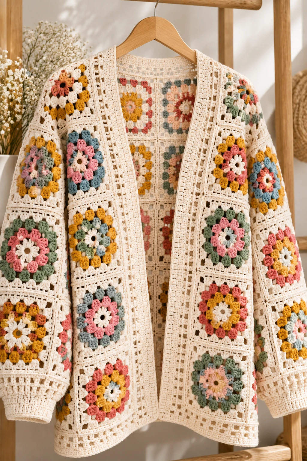 Classic Granny Square Cardigan — sweater crochet ideas