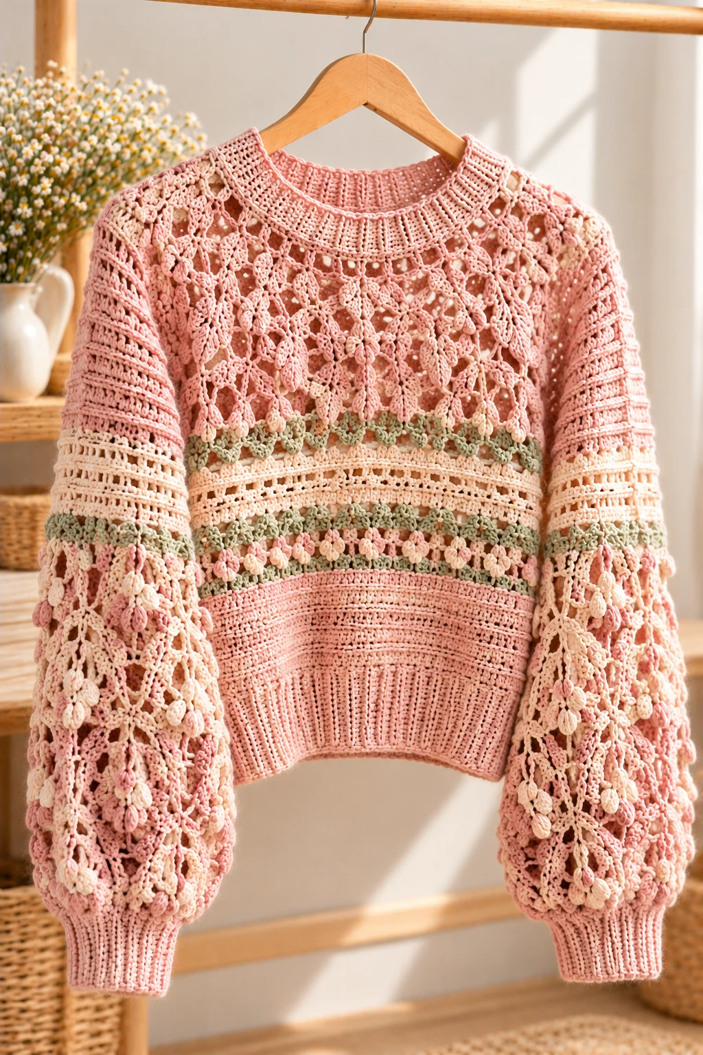 Crochet Patchwork Jacket Sweater — sweater crochet ideas