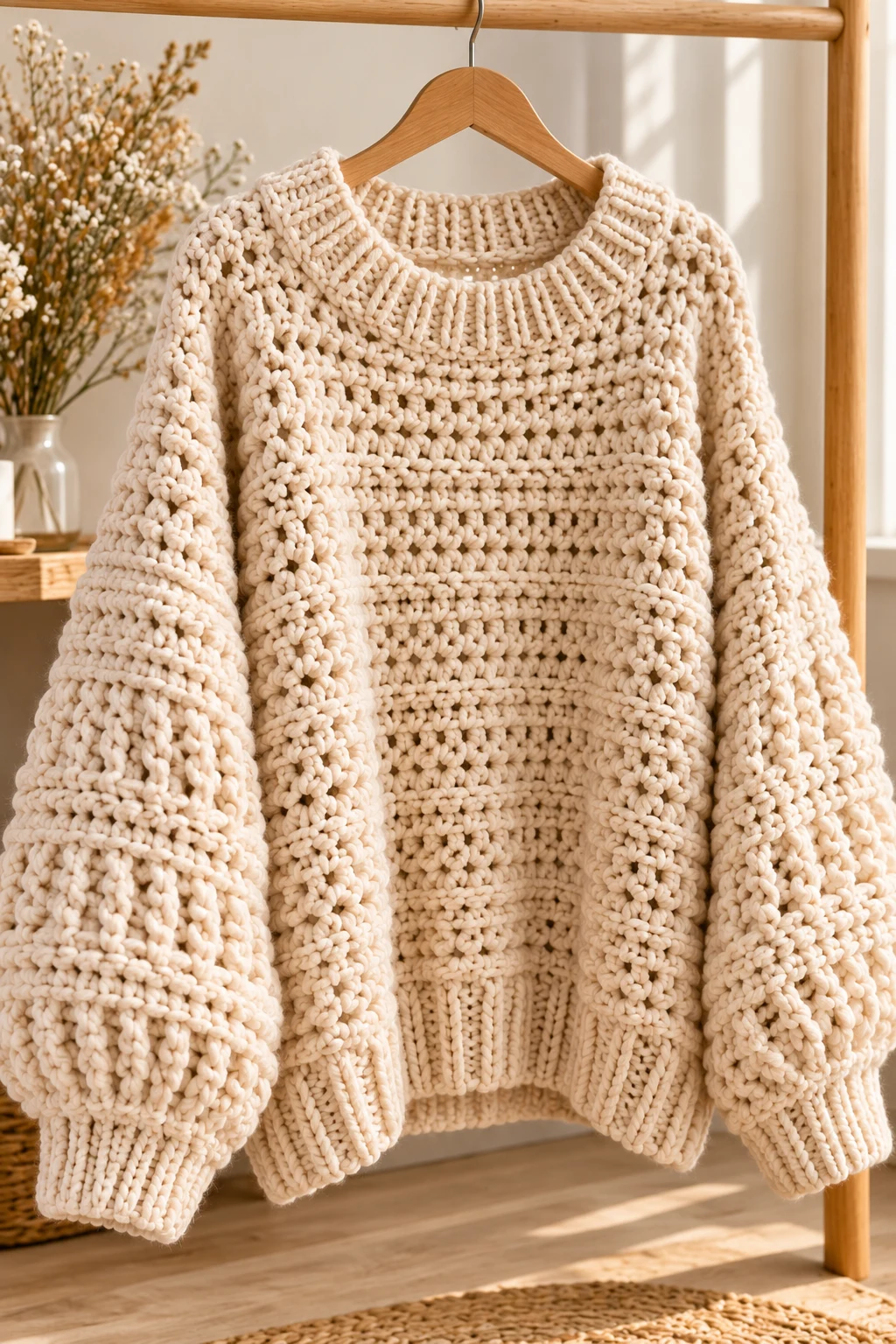 Oversized Chunky Crochet Sweater — sweater crochet ideas