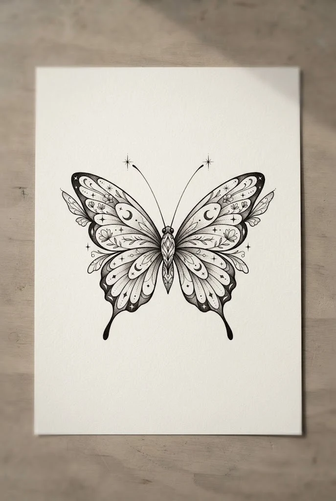 Whimsical Fairy-Core Butterfly for Girls — tattoo butterfly design style outfit