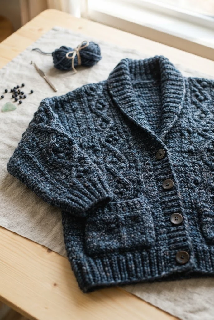 Midnight Storm Oversized Cardigan — thick crochet ideas style outfit