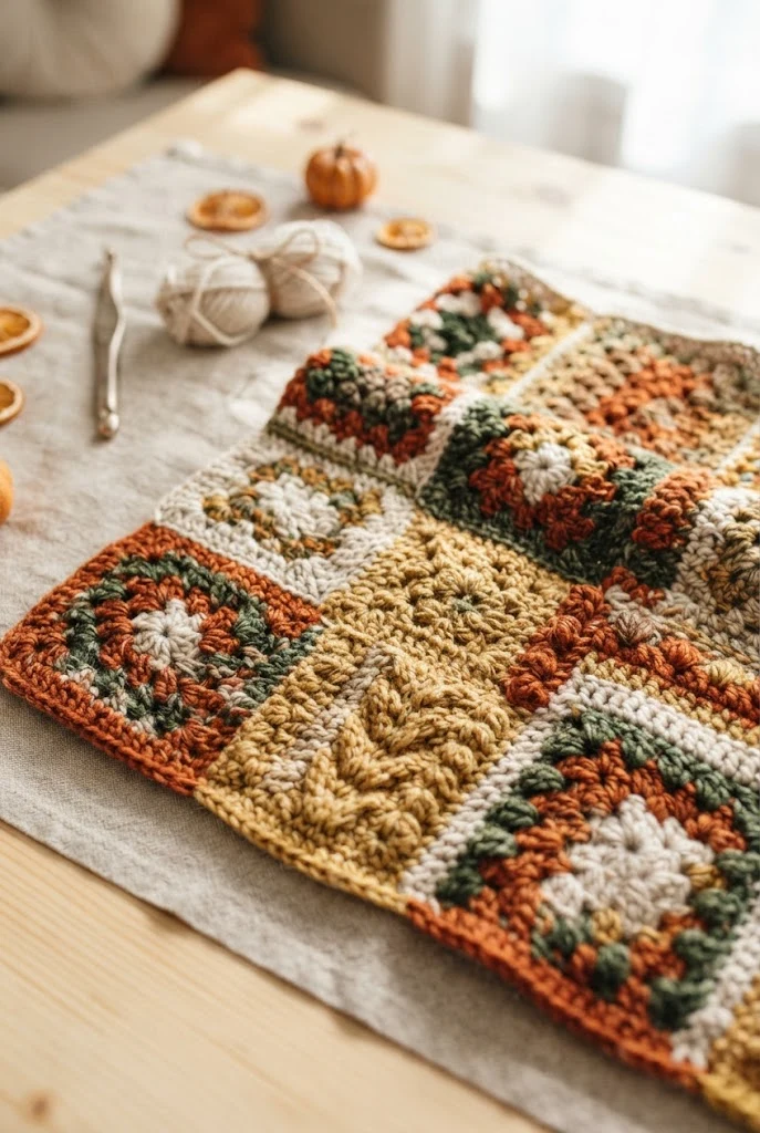 Autumn Harvest Table Runner — thick crochet ideas style outfit