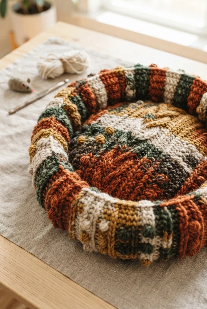 Hearthstone Chunky Pet Bed — thick crochet ideas style outfit