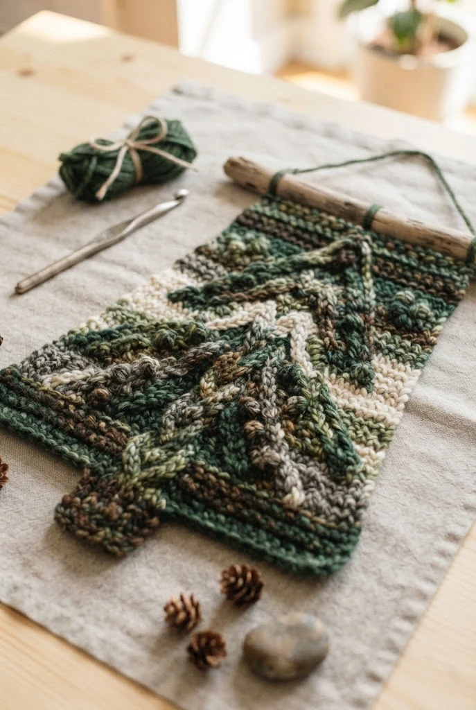 Everlasting Pine Tree Wall Hanging — thick crochet ideas style outfit
