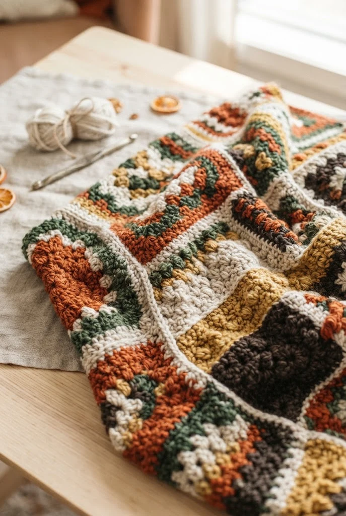 Hearthside Patchwork Throw Blanket — thick crochet ideas style outfit