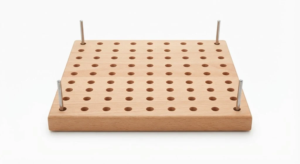 Wooden Granny Square Blocking Board with Pegs
