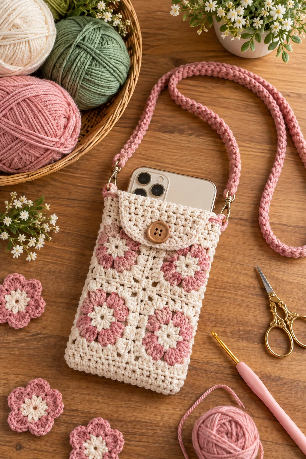 Crochet Phone Pouch for Everyday Essentials — things to crochet style outfit