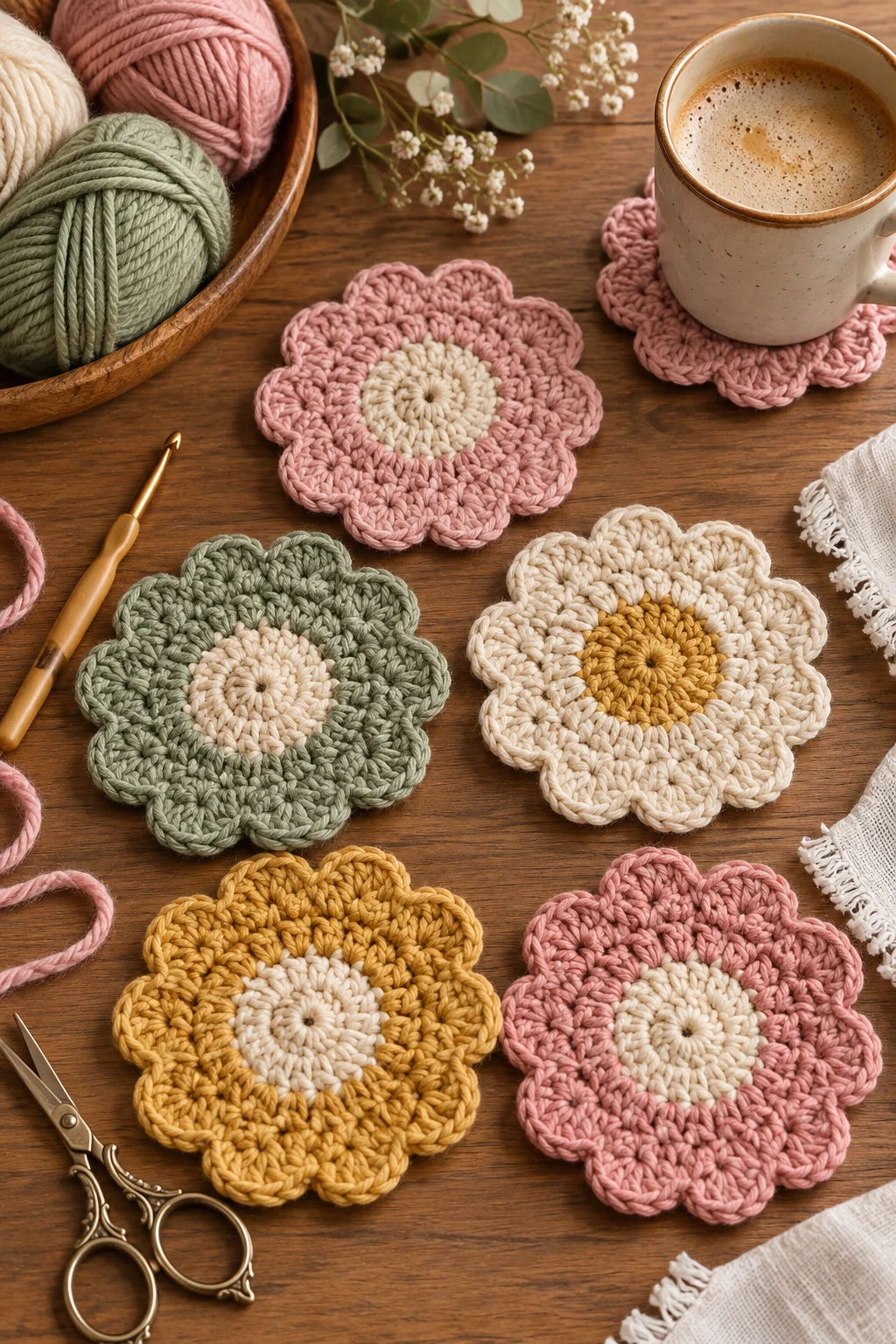 Crochet Coasters for a Cozy Coffee Corner — things to crochet style outfit