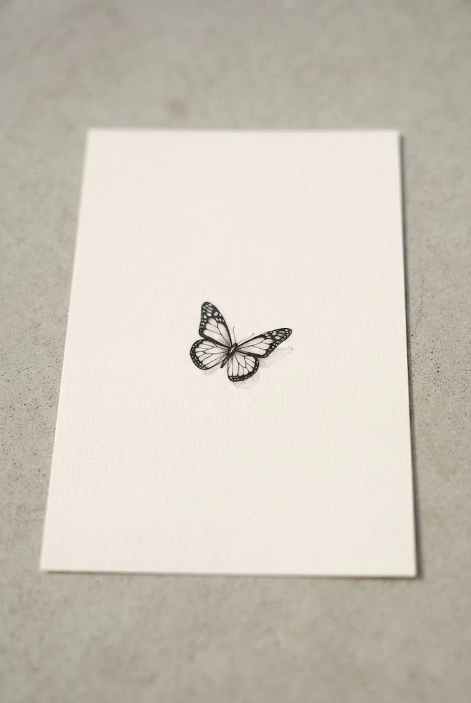 Inner Forearm Minimalist Statement — Tiny Butterfly Tattoo style outfit
