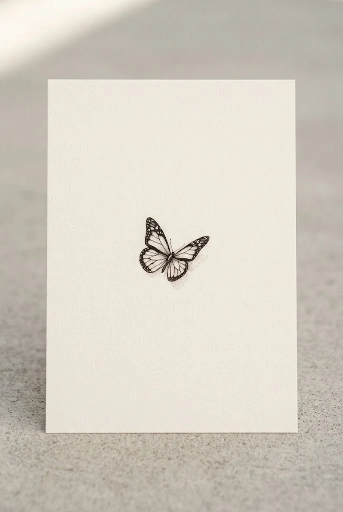 Shoulder Blade Flutter — Tiny Butterfly Tattoo style outfit