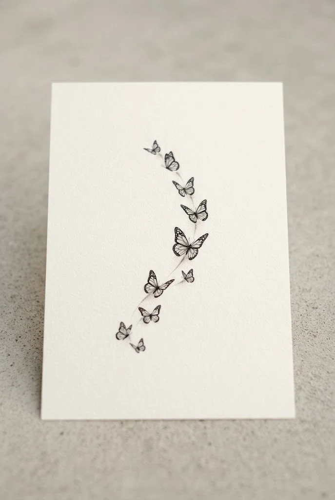 Outer Ankle Constellation — Tiny Butterfly Tattoo style outfit