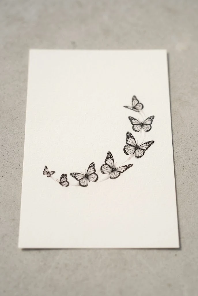 Collarbone Flight Path — Tiny Butterfly Tattoo style outfit