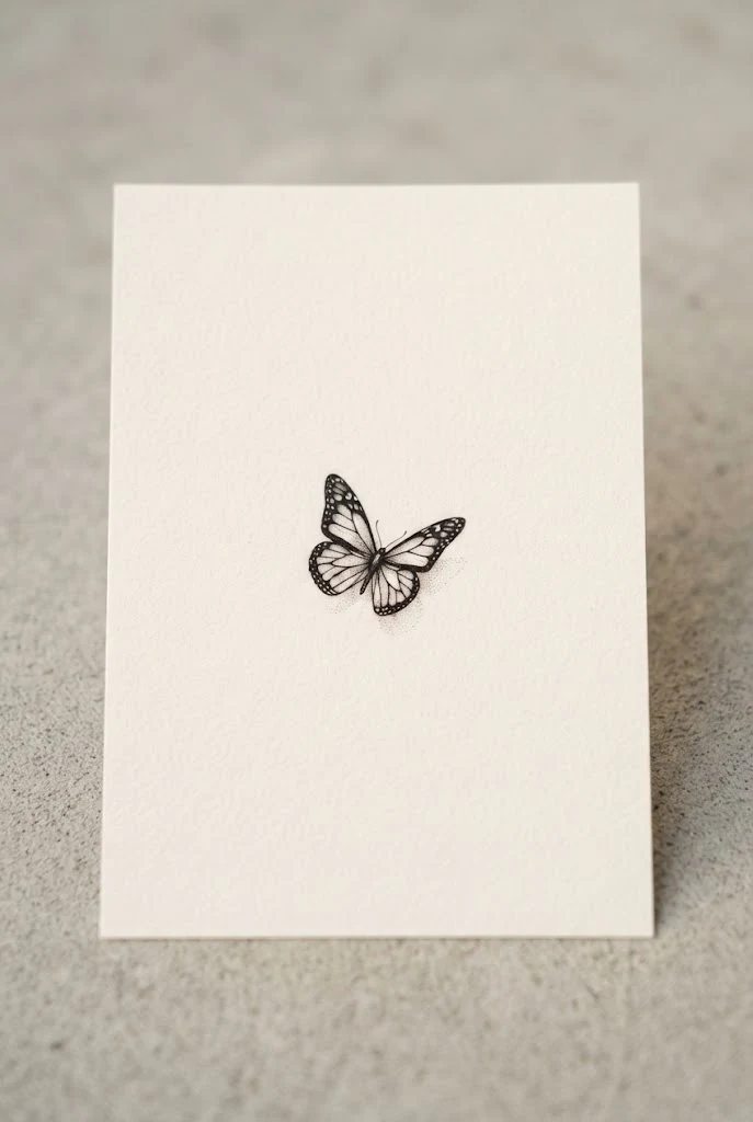 Nape of the Neck Elegance — Tiny Butterfly Tattoo style outfit