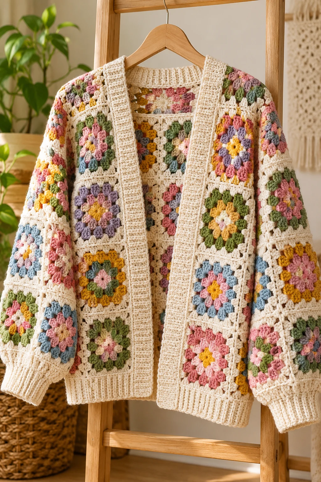 Crochet Granny Square Cardigans — trending crochet ideas style outfit