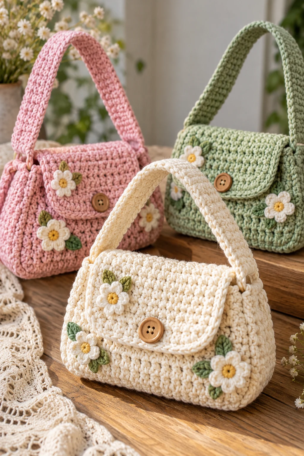 Crochet Mini Shoulder Bags — trending crochet ideas style outfit