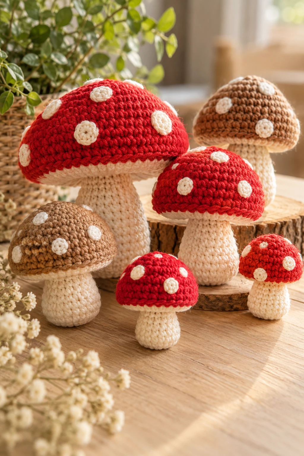 Crochet Mushroom Decorations — trending crochet ideas style outfit