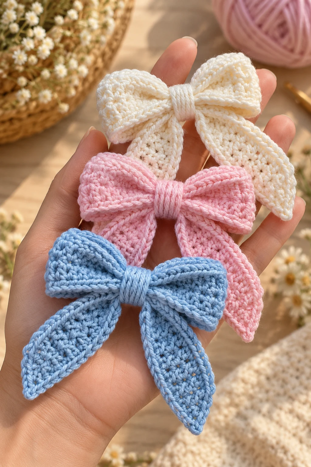 Crochet Coquette Bows — trending crochet ideas style outfit