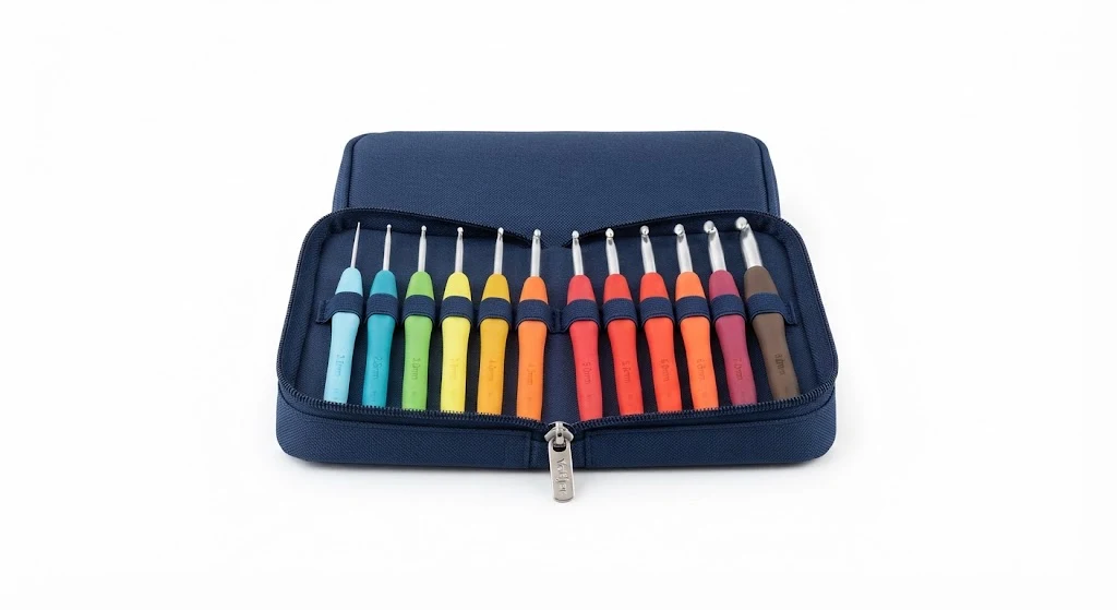Yotijar Ergonomic Crochet Hooks Set with Case