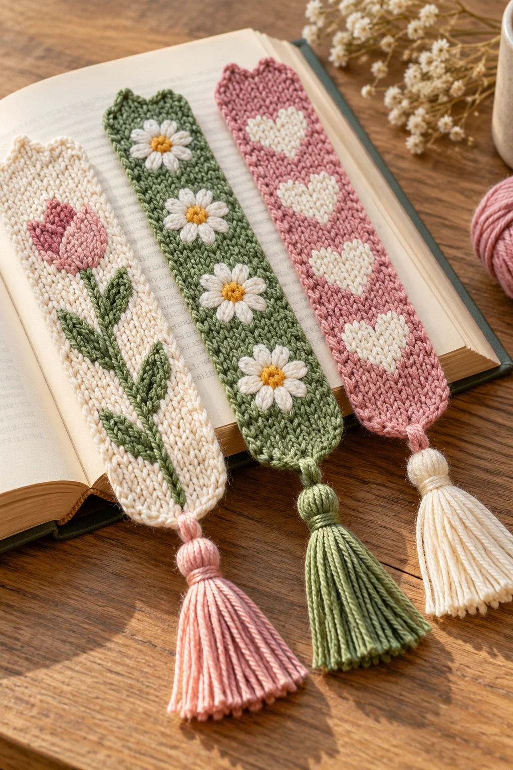 Charming Knitted Bookmarks — tricot facile style outfit