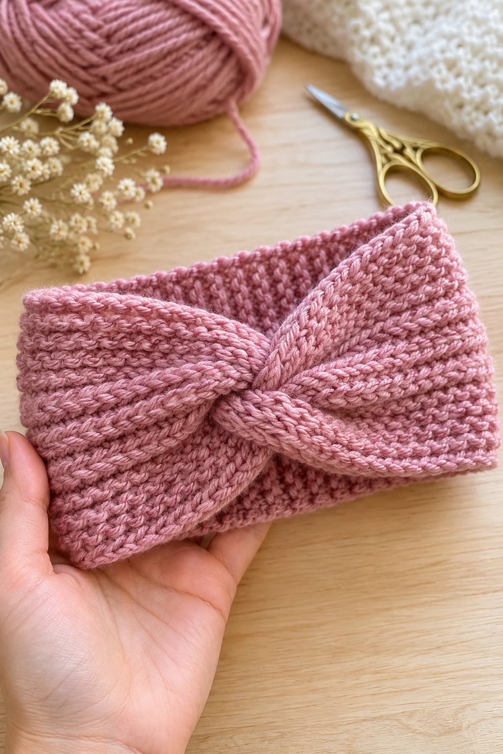 Beginner-Friendly Knitted Headband — tricot facile style outfit