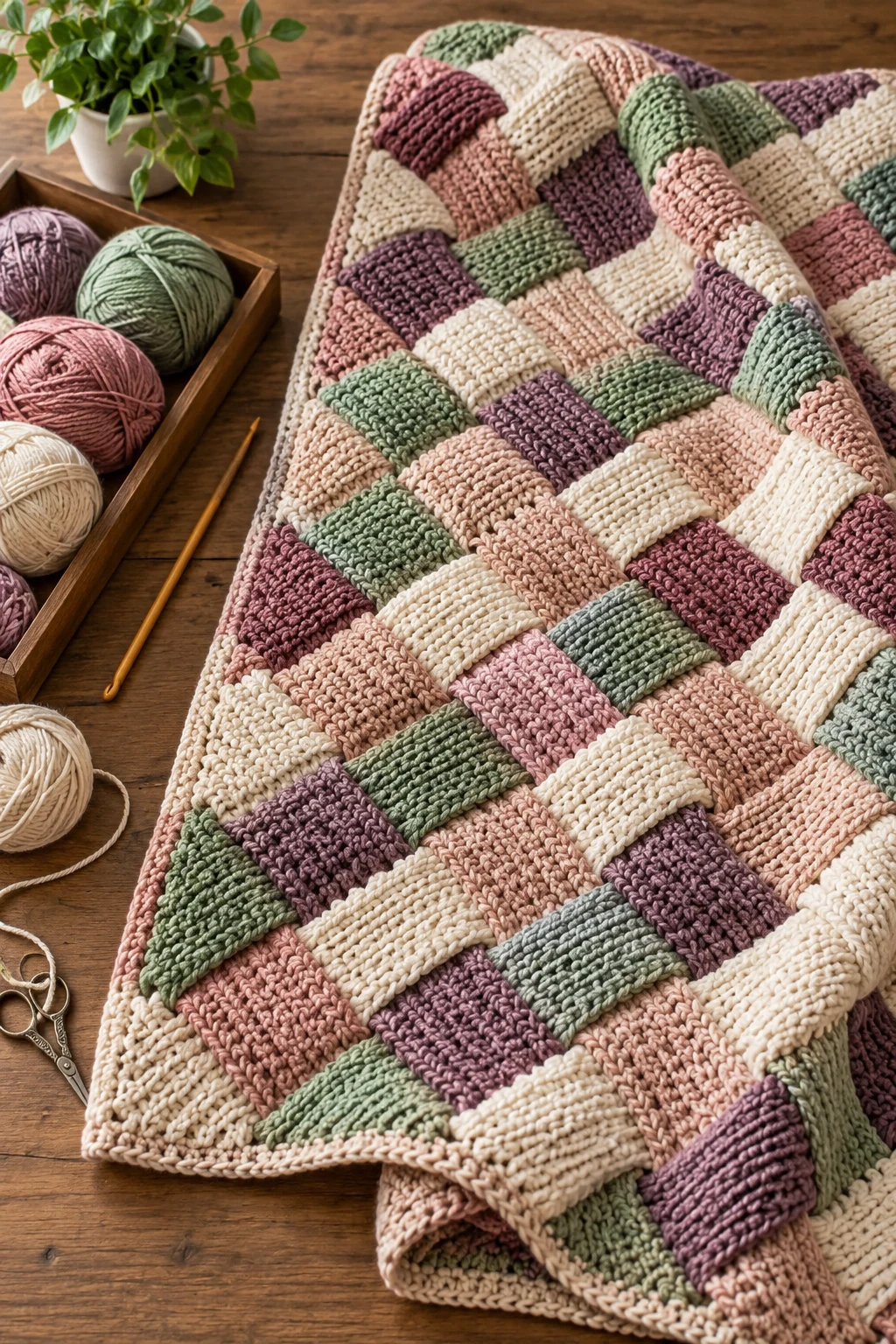Tunisian Entrelac Blanket — tunisian crochet style outfit