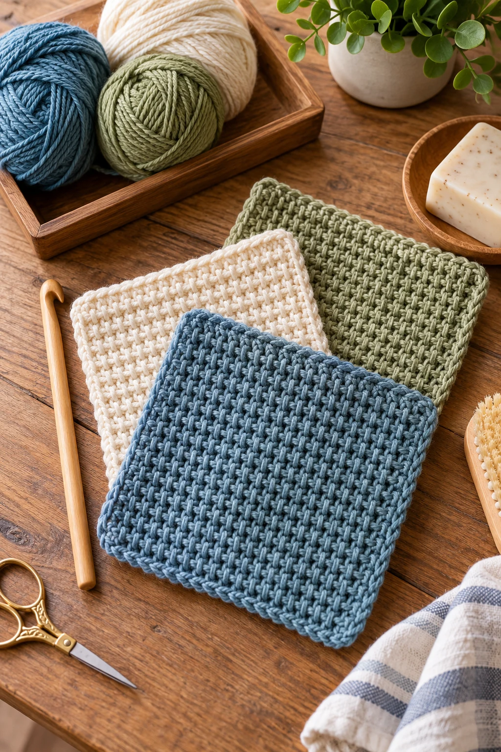 Beginner Tunisian Crochet Washcloth — tunisian crochet style outfit